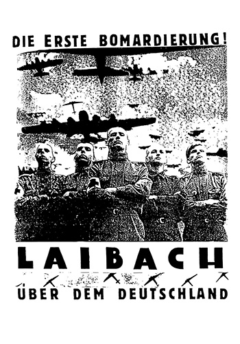 Laibach Kunst, Die erste Bomardierung, 1985-2017, Screen print, 100x70cm